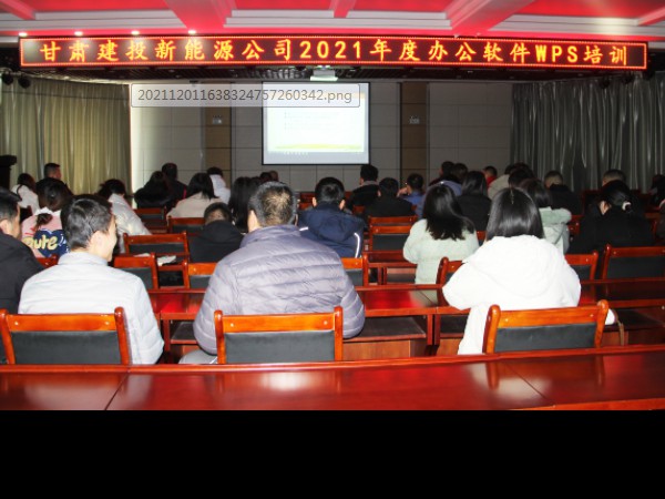 新能源公司組織開(kāi)展辦公軟件培訓(xùn)