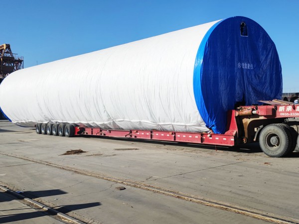 新能源公司張掖臨澤金風(fēng)30萬(wàn)千瓦風(fēng)電項(xiàng)目首套塔筒順利發(fā)貨 新能源公司張掖臨澤金風(fēng)30萬(wàn)千瓦風(fēng)電項(xiàng)目首套塔筒順利發(fā)貨